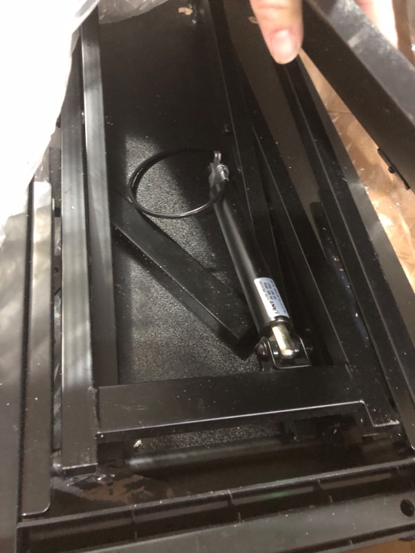Photo 1 of * used item * possibly incomplete * 
SHW 36-Inch Height Adjustable Standing Desk Sit to Stand Riser Converter Workstation, Black 36-Inch Black