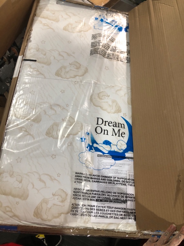 Photo 2 of **DAMAGE**
Dream On Me 3 inch Spring Coil Portable Crib Mattress | Greenguard Gold Certified