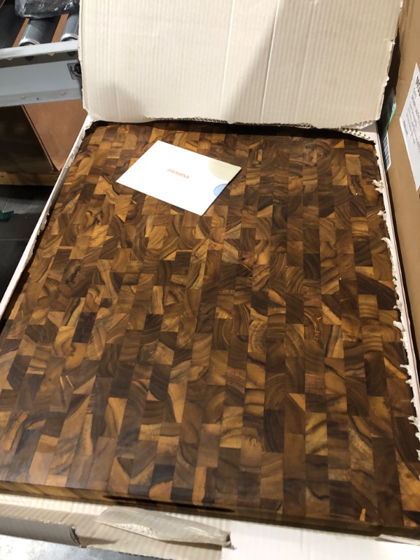 Photo 1 of 
Large End-Grain Teak Wood Cutting Board,