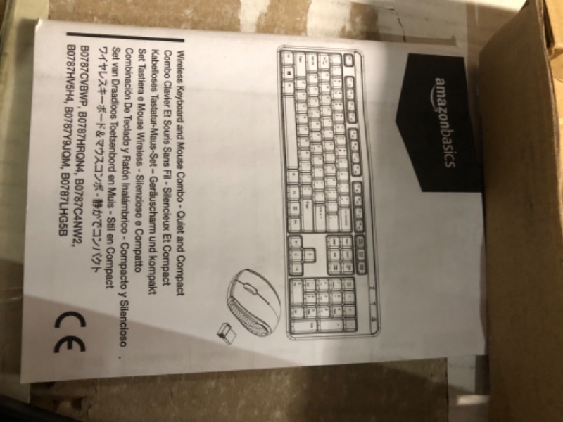 Photo 3 of Amazon Basics 2.4GHz Wireless Computer Keyboard and Mouse Combo