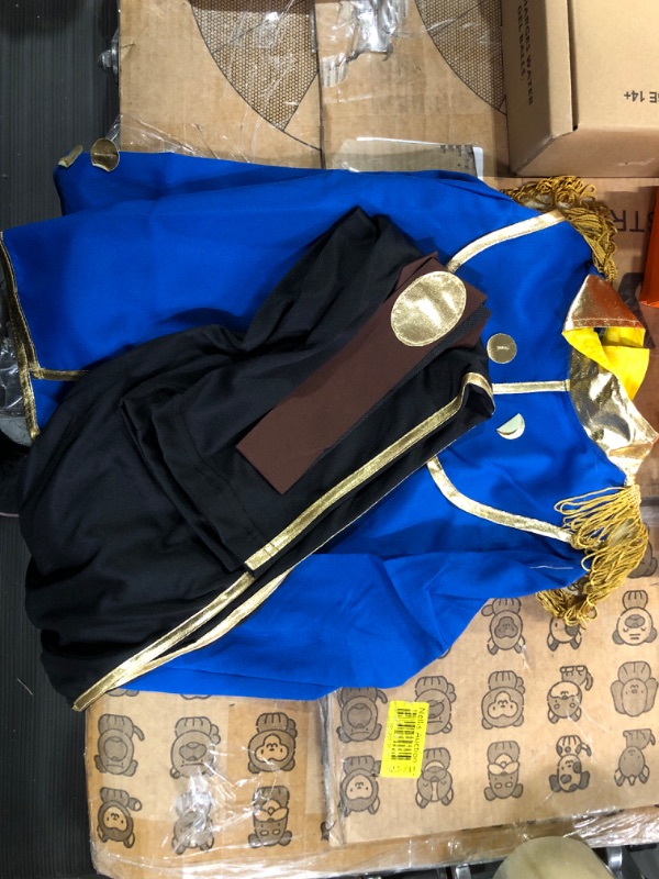 Photo 1 of ***NON-REFUNDABLE MISCELLANEOUS BUNDLE*** Lighted Zombie creepy head, Blue Boys Prince Charming Costume, Halloween Pumpkin Witch Costume