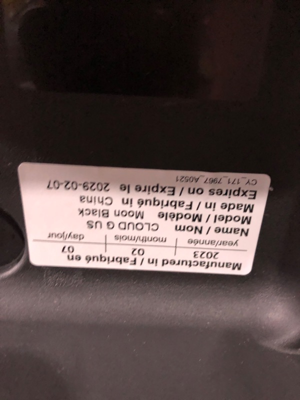 Photo 3 of Cybex Cloud G Comfort Extend Infant Car Seat with Anti-Rebound Base, Linear Side Impact Protection, Latch Install, Ergonomic Full Recline, Extended Leg Rest, Moon Black
