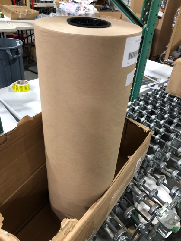 Photo 2 of The Packaging Wholesalers Kraft Paper Rolls, 30-lb, 24 X 1,200 (PKP2430) | Quill
