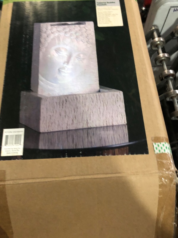 Photo 1 of (Minor damage) Jeco FCT106 Tabletop Buddha Fountain with LED Light