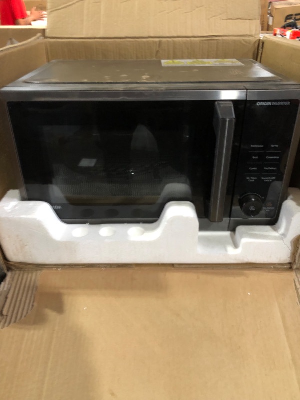 Photo 2 of TOSHIBA 6-in-1 Inverter Microwave Oven Air Fryer Combo, Countertop Microwave, Healthy Air Fryer, Broil, Convection, Speedy Combi, Even Defrost, 11.3’’ Turntable, Eco-Mode, Sound On/Off, 27 Auto Menu 6 in 1 Multi-function Microwave