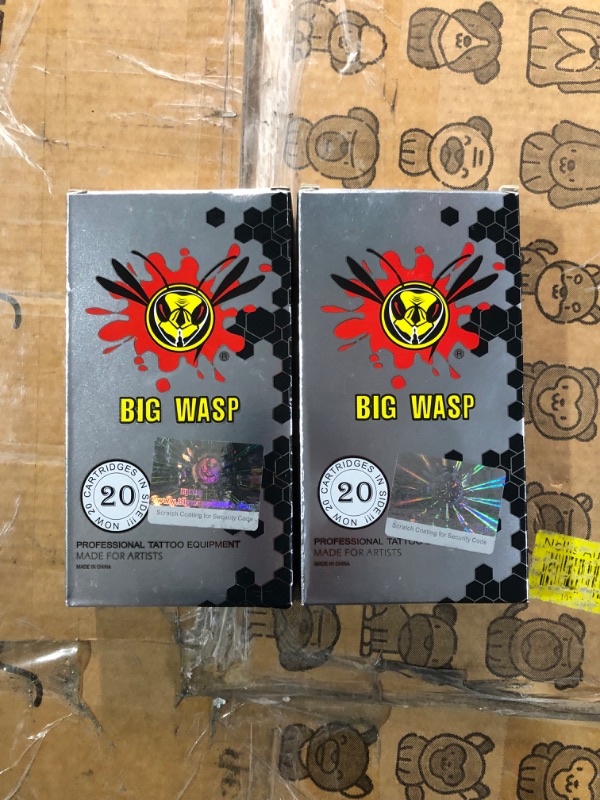 Photo 2 of (2 pack) BIGWASP Professional Disposable Tattoo Needle Cartridge 3 Round Liner (3RL) 20Pcs **EXP: 03/2028**