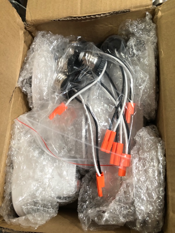 Photo 1 of 6 Pack 4 Inch 5CCT LED Can Lights with Night Light, CRI90, 850lm, 11W=80W, Baffle Trim, 2700K/3000K/3500K/4000K/5000K Selectable, Dimmable, Damp Rated Retrofit Recessed Lighting, Install in Can 5cct | 6 Pack Retrofit 4 Inch