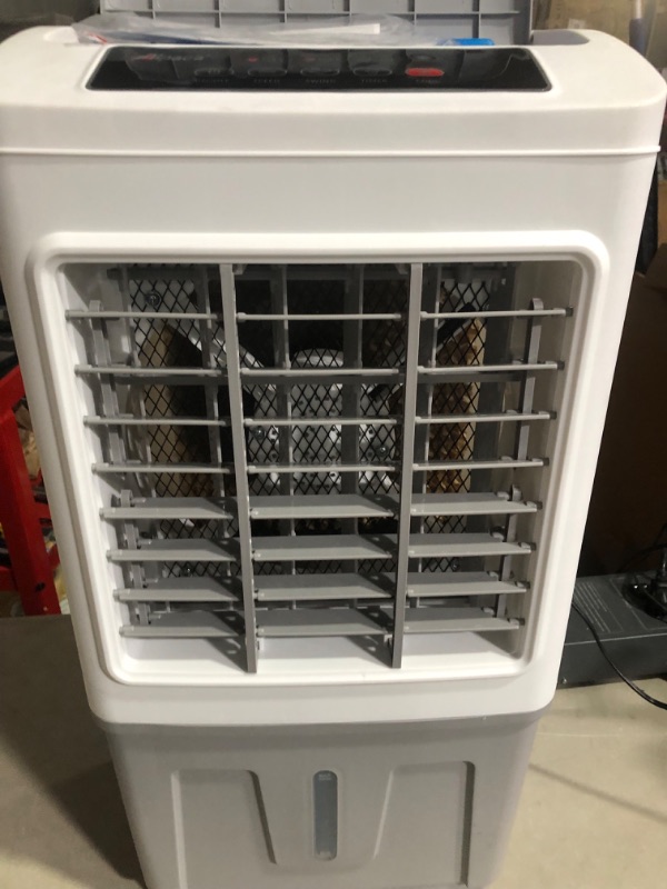 Photo 5 of (USED ADN FOR PARTS!!!!) Portable Evaporative Cooler ALPACA 2200CFM Personal Swamp Cooler, 120°Oscillation Swamp Cooler with Remote Control, Timer, Humidifier, 3 Wind Speeds, 4 Ice Packs for Room Office Dorms Outdoor, 5.5 Gal