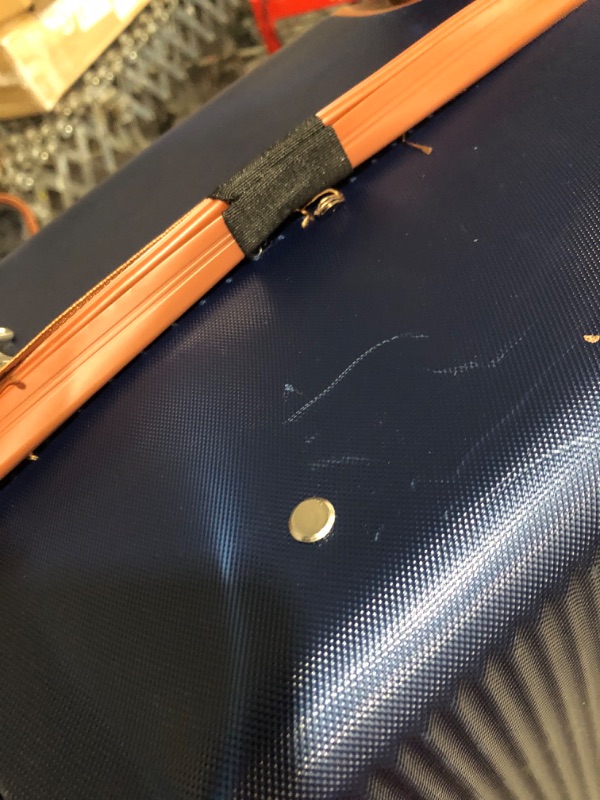 Photo 1 of * mid size unit is damaged * 
LING RUI Luggage Sets with TSA Approved 3 Set, Lightweight Hard Shell Travel Large Rolling Checked Suitcases