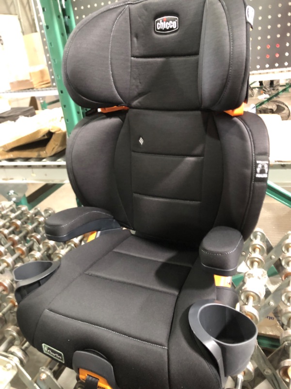 Photo 2 of Chicco KidFit ClearTex Plus 2-in-1 Belt-Positioning Booster Car Seat, Backless and High Back Booster Seat, for Children Aged 4 Years and up and 40-100 lbs. | Obsidian/Black KidFit Plus with ClearTex® No Chemicals Obsidian