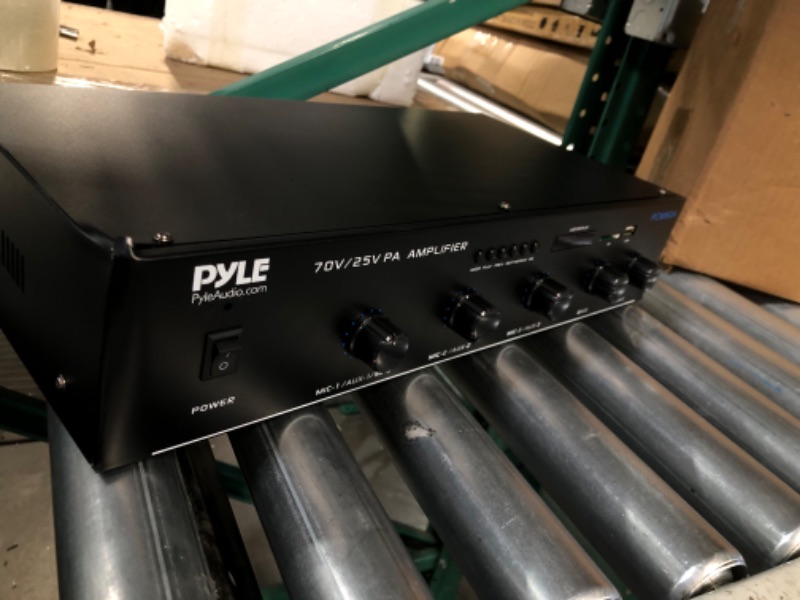 Photo 4 of Pyle Home PCM60A 100W Power Amplifier with 25V/70V Output
