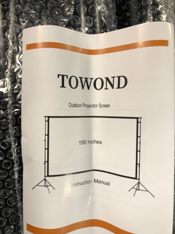 Photo 3 of Projector Screen and Stand,Towond 150 inch 