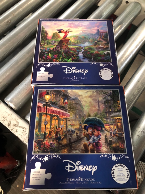 Photo 5 of **TWO PACK** Ceaco - Thomas Kinkade - Disney Dreams Collection - Fantasia - Oversized 300 Piece Jigsaw Puzzle