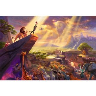 Photo 2 of 2 pack********
Thomas Kinkade: Disney - Lion King - Large Piece Ceaco Thomas Kinkade Disney - Aladdin Puzzle - 300 Pieces