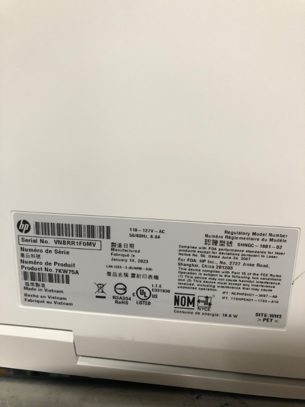 Photo 5 of HP Color LaserJet Pro M283fdw Wireless All-in-One Laser Printer, Remote Mobile Print, Scan & Copy, Duplex Printing, (7KW75A), White