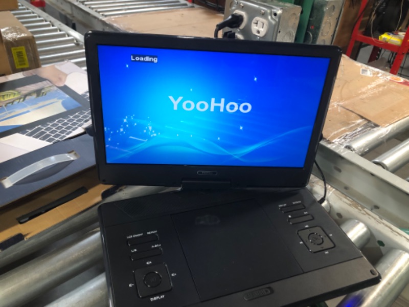 Photo 2 of YOOHOO 16.9" Large Portable DVD Player with 14.1" Swivel HD Screen