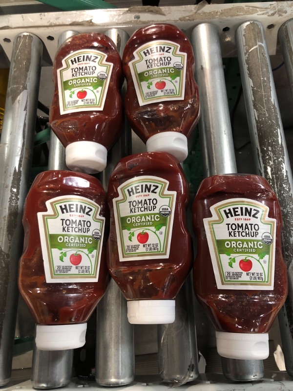 Photo 2 of 
EXP 11/17/23** Heinz Organic Tomato Ketchup (32 oz Bottle) 5 Count