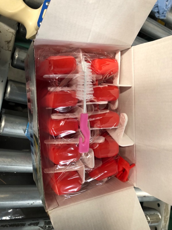 Photo 6 of Silicone Popsicle Molds 10-cavity 2 Pack (Red)