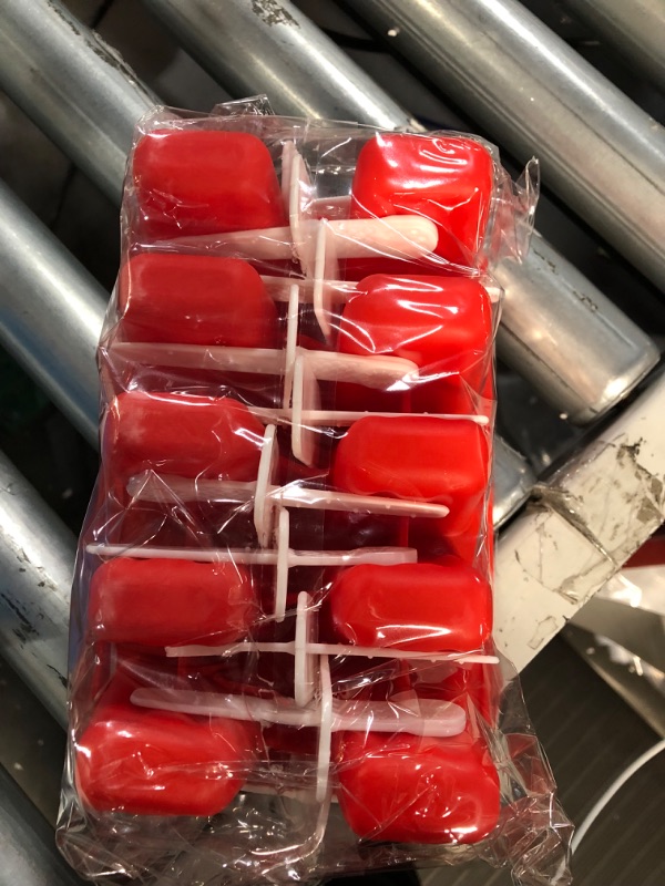 Photo 4 of Silicone Popsicle Molds 10-cavity 2 Pack (Red)