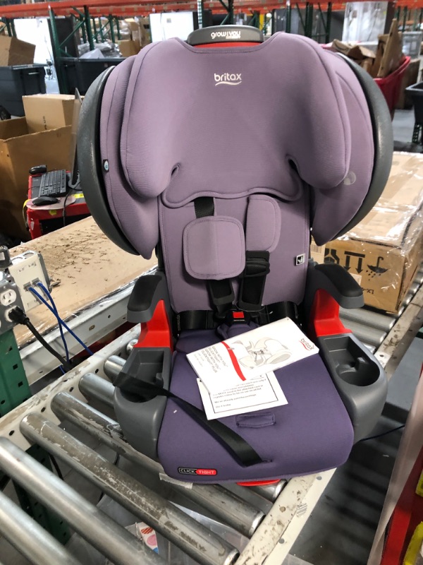 Photo 2 of Britax Grow with You ClickTight+ Harness-to-Booster, Purple Ombre SafeWash ClickTight Plus Purple Ombre