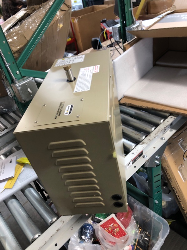 Photo 1 of CGOLDENWALL 10.5KW Commercial Self-Draining Steam Generator Shower System Home Steam Bath Spa Generator 30 min to 12 Hours Auto Drain 95-131? for Suitable Space Heating 10.5 m³/371 Cubic feet (10.5KW)