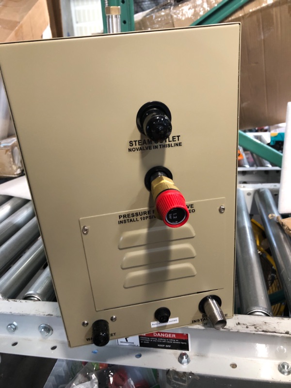 Photo 1 of CGOLDENWALL 10.5KW Commercial Self-Draining Steam Generator Shower System Home Steam Bath Spa Generator 30 min to 12 Hours Auto Drain 95-131? for Suitable Space Heating 10.5 m³/371 Cubic feet (10.5KW)