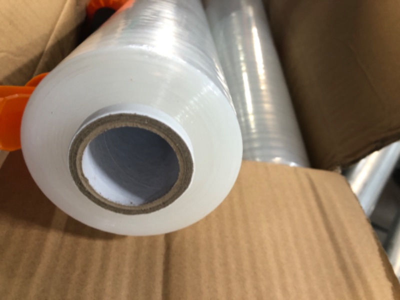 Photo 1 of JARLINK Stretch Film, 15 Inch x 1000 Feet Shrink Wrap for Pallet Wrap, Industrial Strength Stretch Wrap with Handles, Moving Wrapping Plastic Roll, 60 Gauge, 2 Pack, Clear 1-clear 2 Pack