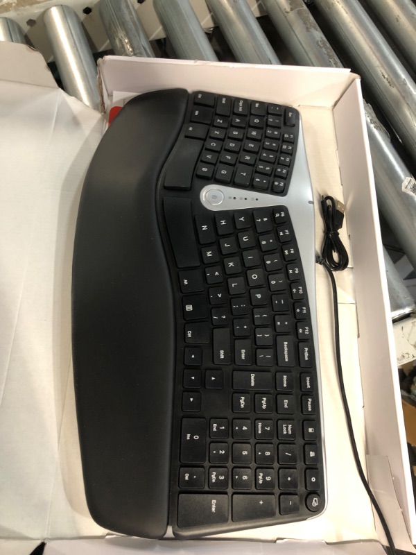 Photo 2 of Nulea Ergonomic Keyboard, Wired Split Keyboard with Pillowed Wrist and Palm Support