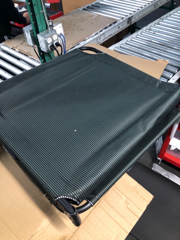 Photo 1 of ***BENT - DOESN'T UNFOLD FULLY - NO MATTRESS - CHAIR ONLY***
ETSG Portable Folding Camping Cot, Oversize 29.5in Adjustable