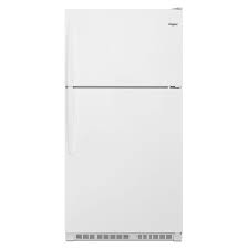 Photo 1 of **USED** ** HAS MINOR DAMAGES Whirlpool - 20.5 Cu. Ft. Top-Freezer Refrigerator - White
