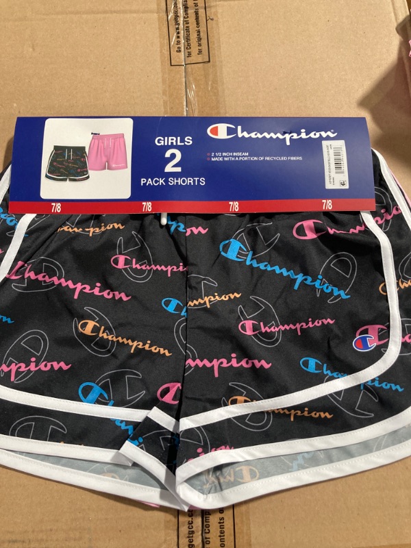 Photo 2 of Champion Girl's 2.5" Black/Pink 2-Pack 