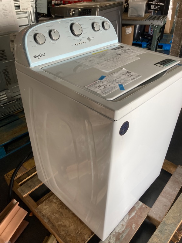 Photo 7 of (READ NOTES) Whirlpool 3.5-cu ft High Efficiency Agitator Top-Load Washer (White)