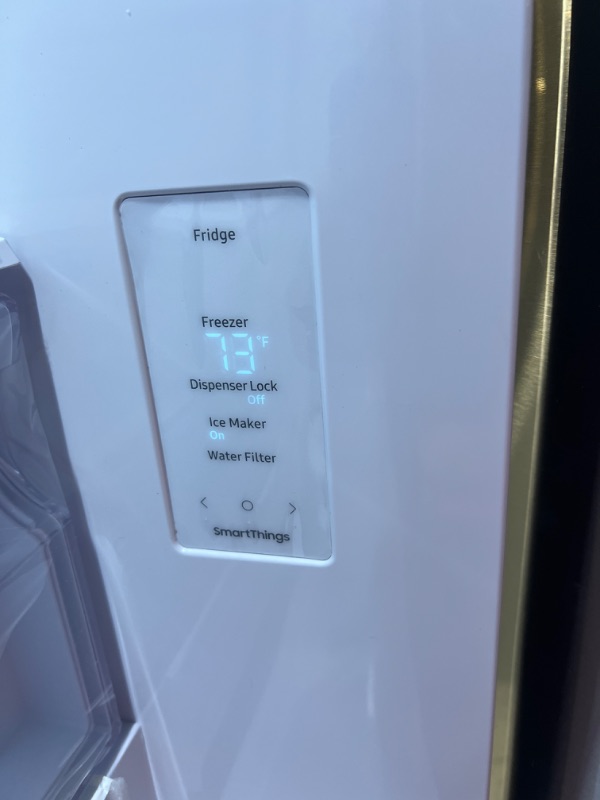 Photo 11 of ***READ NOTES***22 cu. ft. Smart 3-Door French Door Refrigerator with External Water Dispenser in Fingerprint Resistant Stainless Steel
