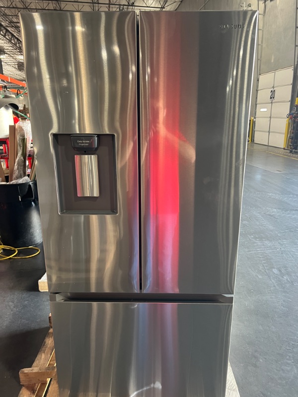 Photo 2 of ***READ NOTES***22 cu. ft. Smart 3-Door French Door Refrigerator with External Water Dispenser in Fingerprint Resistant Stainless Steel
