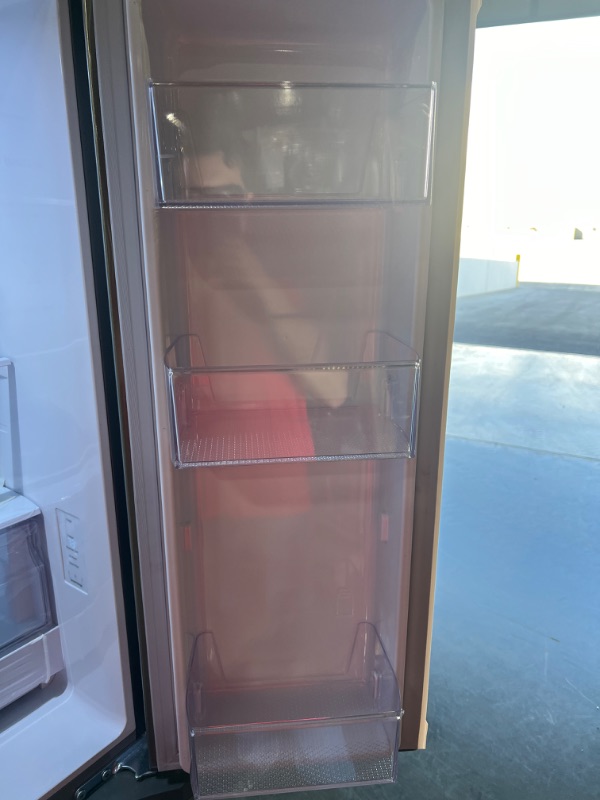 Photo 6 of ***READ NOTES***22 cu. ft. Smart 3-Door French Door Refrigerator with External Water Dispenser in Fingerprint Resistant Stainless Steel
