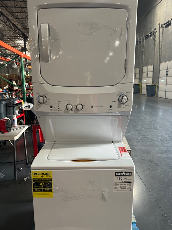 Photo 2 of ***READ NOTES***GE Unitized Spacemaker® 3.8 cu. ft. Capacity Washer with Stainless Steel Basket and 5.9 cu. ft. Capacity Gas Dryer
