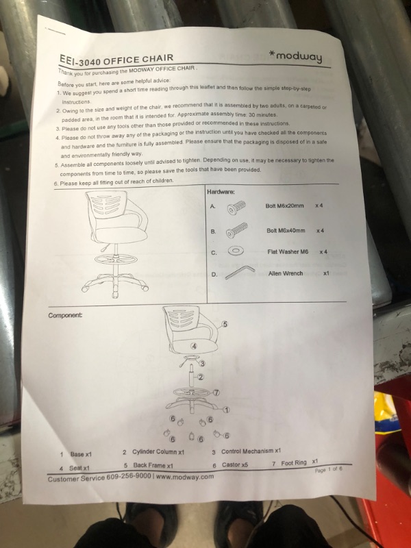 Photo 5 of Modway Thrive Drafting Chair Gray Mesh