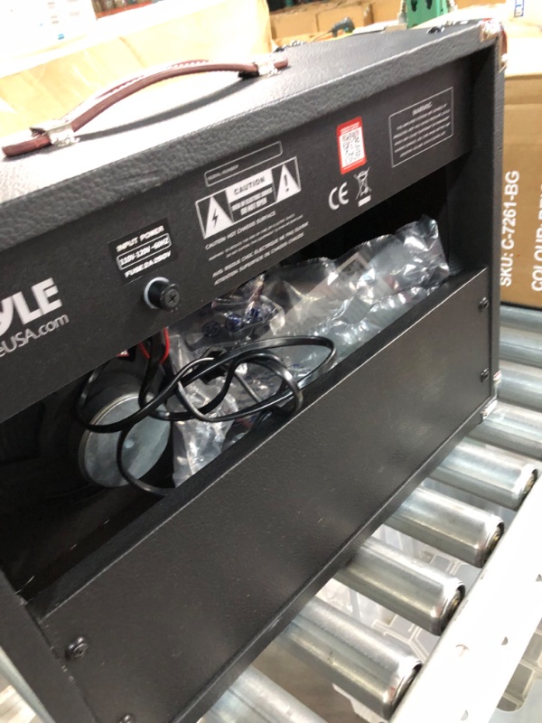 Photo 1 of PyleUsa Portable Electric Guitar Amplifier,40 Watt Power,Two 6” & 8” High-Definition Speaker Cones, Bass, Dual Inputs