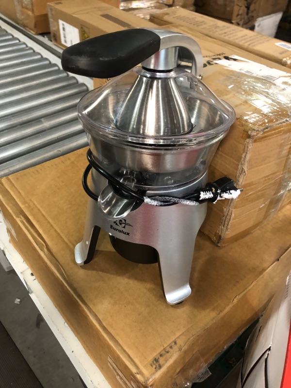 Photo 1 of ***DAMAGED - NOT FUNCTIONAL - SEE NOTES***
Eurolux Die Cast Stainless Steel Electric Citrus Juicer Squeezer