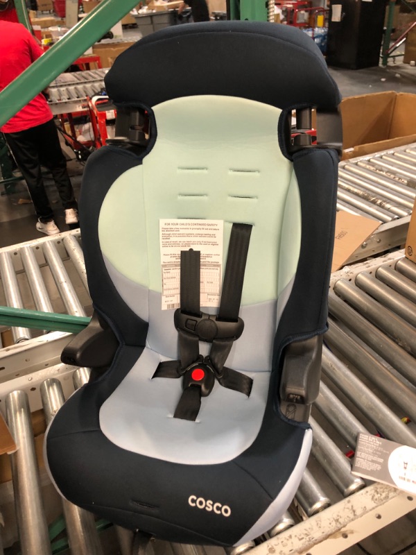 Photo 2 of Cosco Finale DX 2-in-1 Booster Car Seat, Forward Facing 40-100 lbs, Rainbow