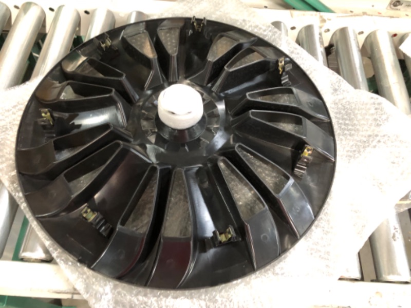 Photo 1 of 19 Inch Tesla Model Y Hubcaps - 2020-2023 Model Y Wheel Covers, Waterproof Matte Black