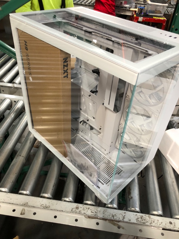 Photo 1 of NZXT H9 Elite Dual-Chamber ATX Mid-Tower PC Gaming Case – Includes 3 x 120mm F120 RGB Duo Fans with Controller – White