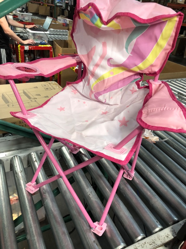 Photo 2 of *MINOR DAMAGE SEE NOTES*
Heritage Kids Children's Figural Camp Chair, White Unicorn