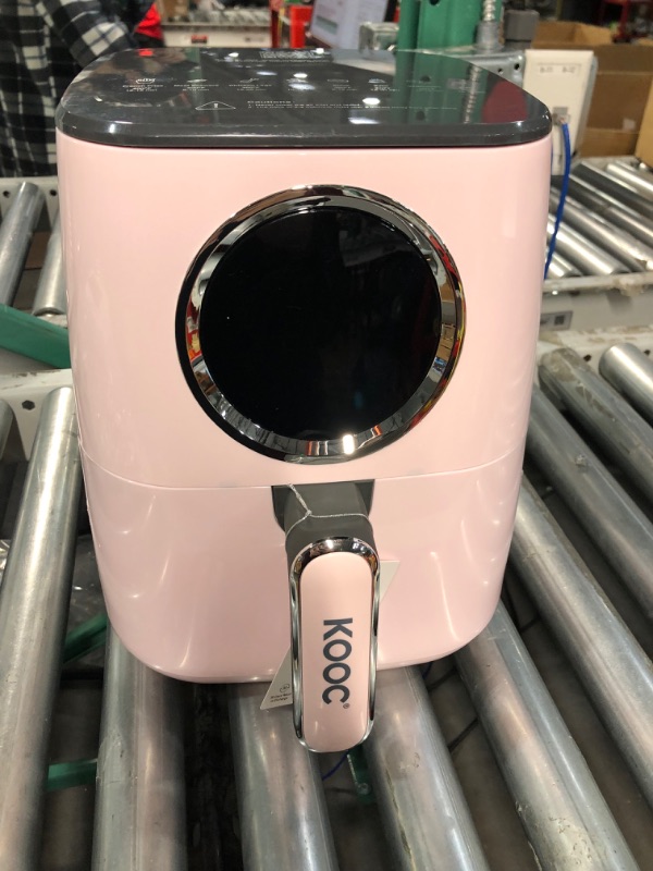 Photo 7 of [NEW] KOOC Large Air Fryer, 4.5-Quart Electric Hot Oven Cooker,, Pink 