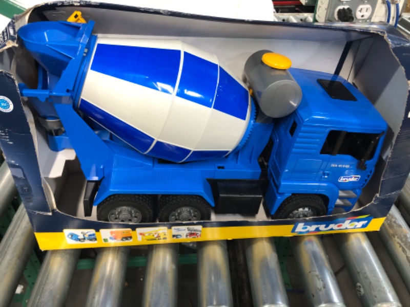 Photo 2 of Bruder 02744 MAN Cement Mixer Realistic Construction Truck for Pretend Play 02744