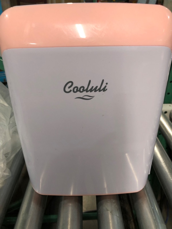 Photo 1 of **PARTS ONLY**
Cooluli 10L Mini Fridge for Bedroom - 12V Portable Cooler & Warmer 10 Liter Pink