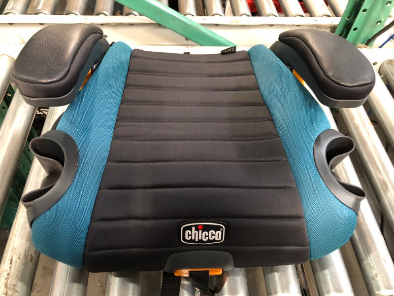 Photo 4 of Chicco GoFit Plus Backless Booster Car Seat with Quick-Release Latch, 40-110 lbs. Stream/Blue 