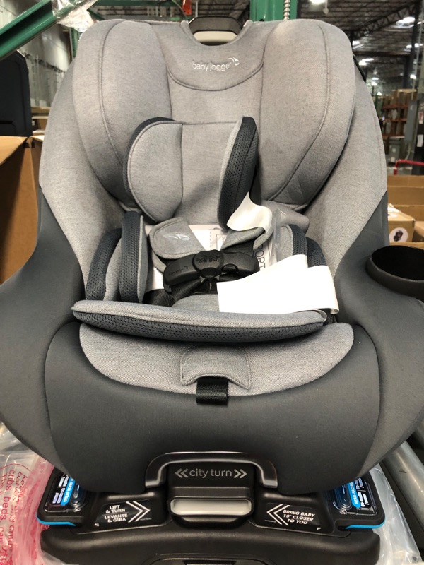 Photo 6 of Baby Jogger City Turn Rotating Convertible Car Seat | Phantom Grey