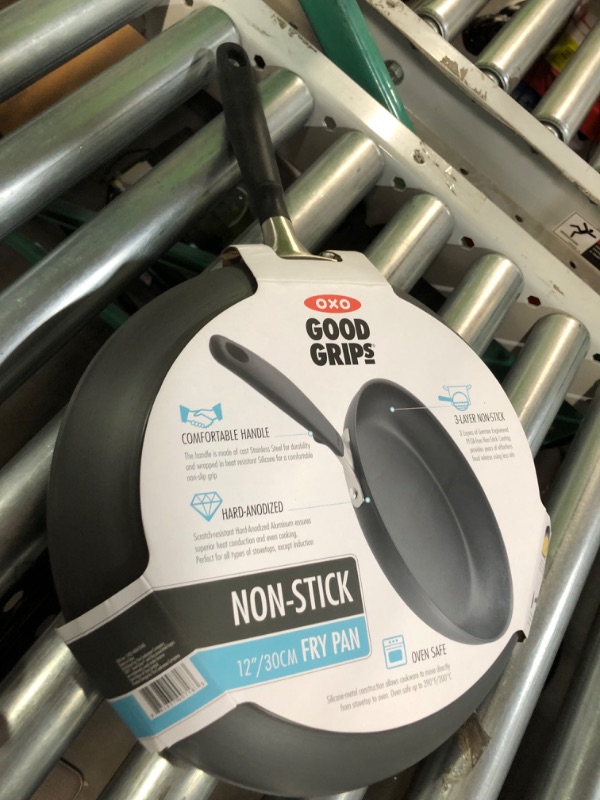 Photo 1 of ***SCRATCHED AND USED***
OXO Good Grips Hard Anodized PFOA-Free Nonstick 12" Frying Pan Skillet
