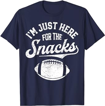 Photo 1 of I'm Just Here For The Snacks Funny Fantasy Football League T-Shirt (XL) 
